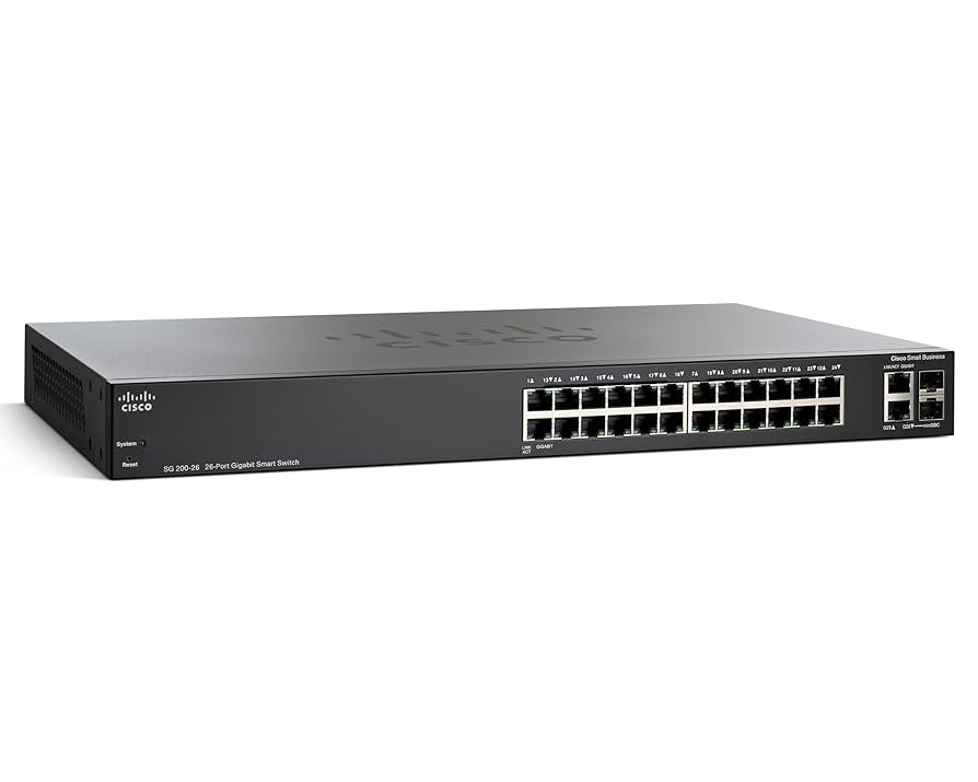 Amazon.com: CISCO DESIGNED SG200-26 Gigabit Ethernet Smart
